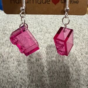 Handmade Pink Earrings